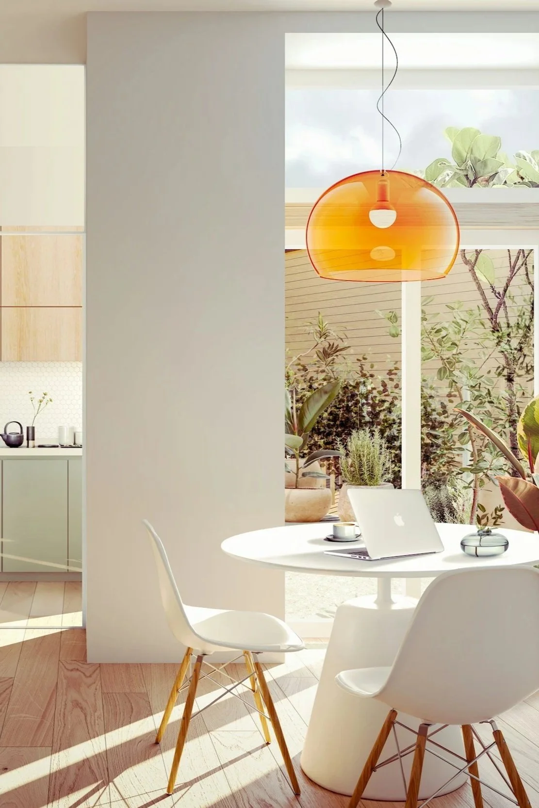 A bright, tidy interior with soft natural light.